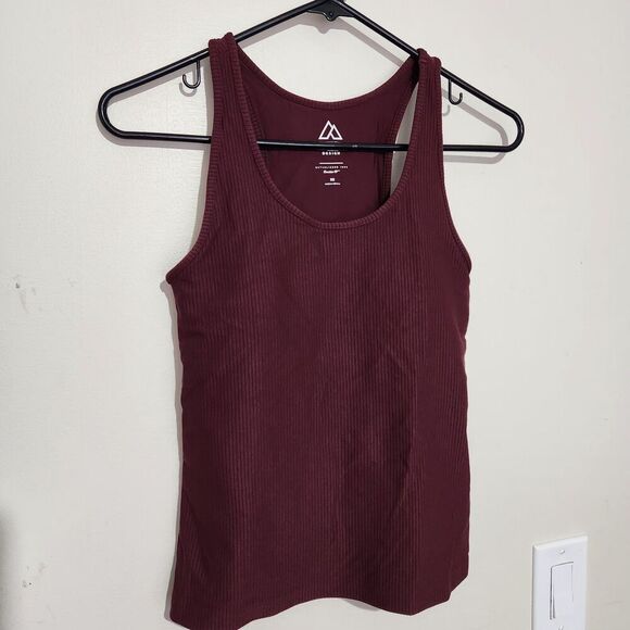 Alpine Design Tops - Alpine Tank Top Size XS Burgundy Color Sleeveless Removable Pads.  New